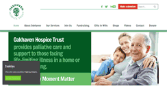 Desktop Screenshot of oakhavenhospice.co.uk